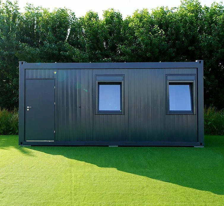 Conteneur Isolé de 6 x 3 mètres avec Toilettes et Cuisine RAL 7016 – Image 2