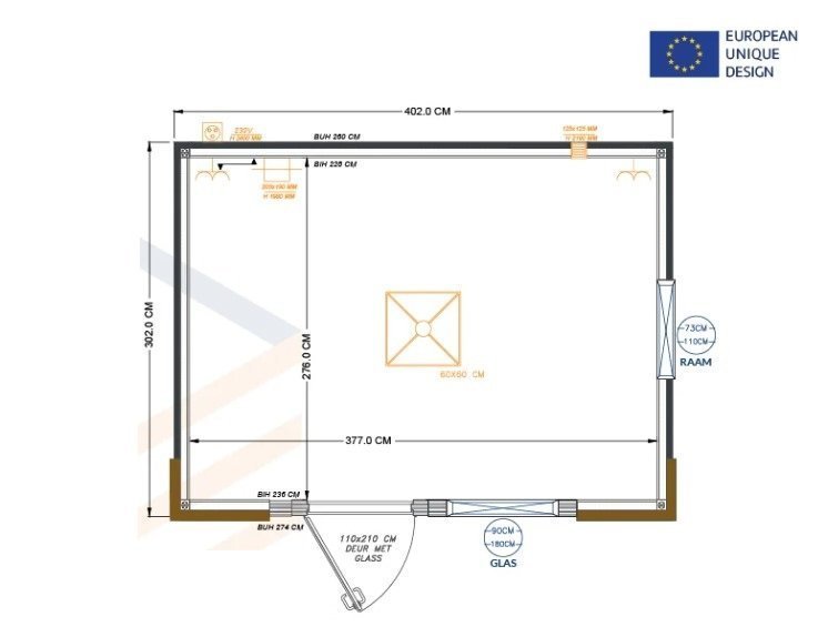 Conteneur 4×3 Mètres - Modèle Helsinki – Image 2