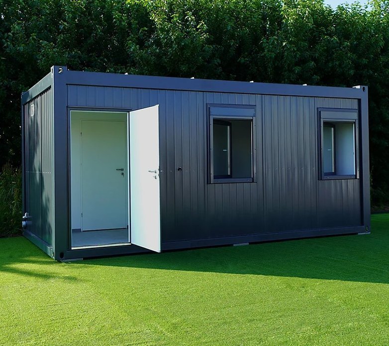 Conteneur Isolé de 6 x 3 mètres avec Toilettes et Cuisine RAL 7016 – Image 11