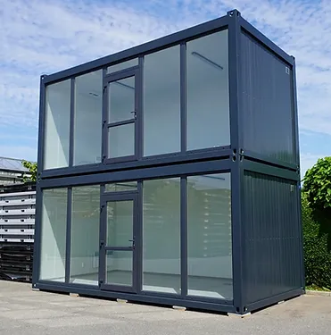 Container 6x3 Mètres avec Paroi Vitrée Ral 7016 – Image 4
