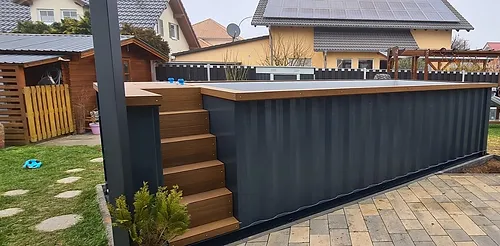 Piscine Conteneur 6.2mx 2.5m Prête à l'Emploi avec Pompe à Chaleur – Image 6