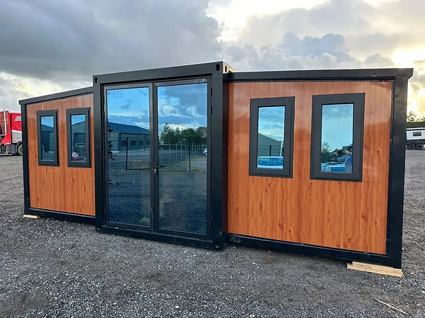 Conteneur d’habitation mobile Bois de luxe