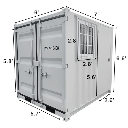 Petit conteneur d'expédition cubique de 7 pieds – Image 15