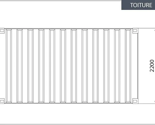 Conteneur 15 pied avec installation électrique,grilles d’aération et verrou clef – Image 15