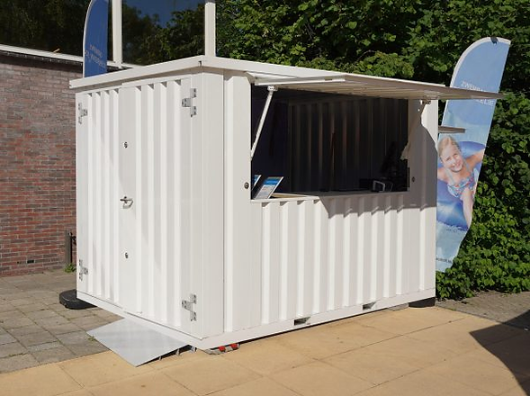 Container Bar pliable XL 4 x 2 mètres RAL 9016 – Image 3
