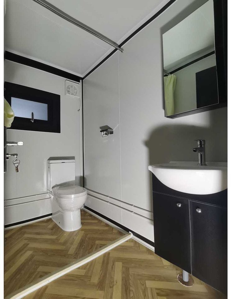Conteneur maison Deluxe (19ft*20ft) salle de bain avec toilette et douche – Image 11
