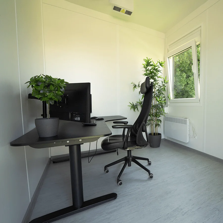 Conteneur Bureau de 10 pieds Bleu RAL 5010 – Image 10