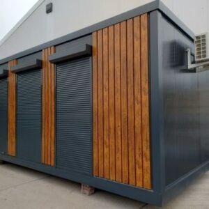 Container de bureau de 21 m² avec WC et kitchenette