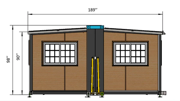 Tiny Home 15 pieds x 20 pieds, Maison préconstruite extensible – Image 15