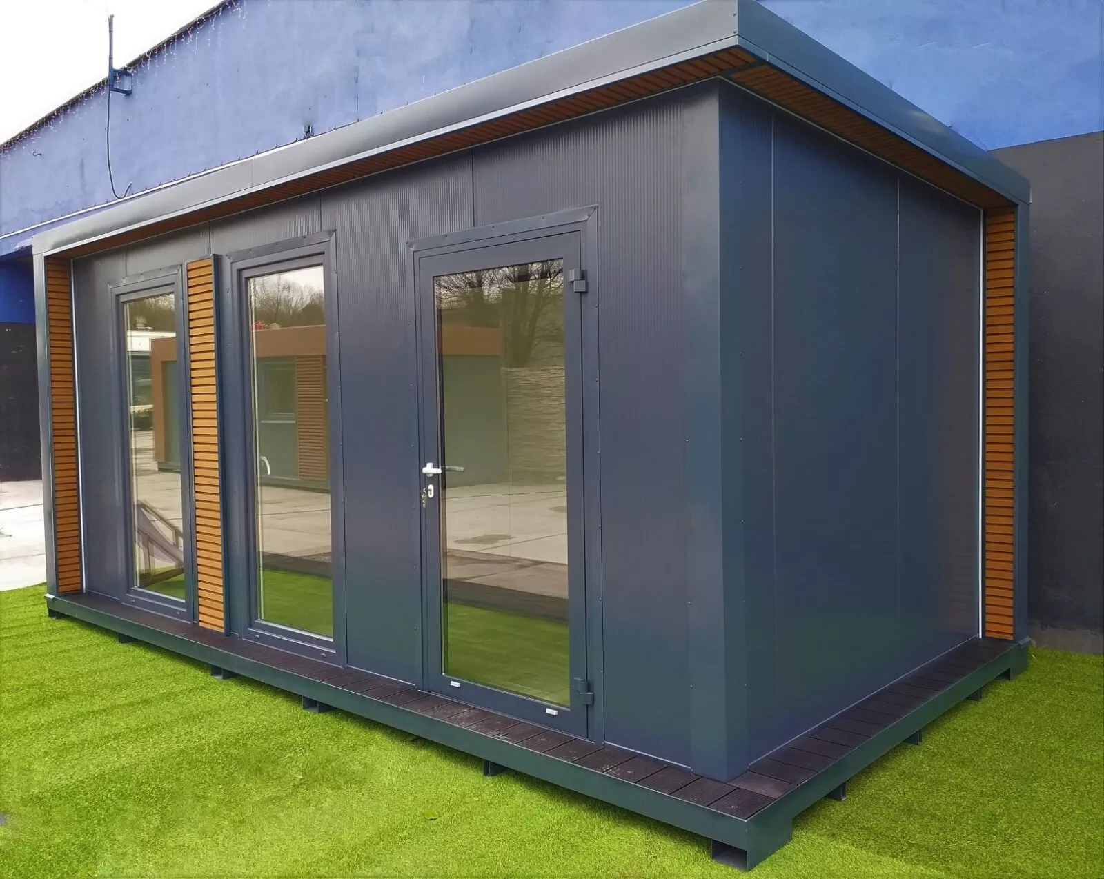 Conteneur de bureau Conteneur d'habitation Abri de jardin - 6 x 3m avec chauffage – Image 12